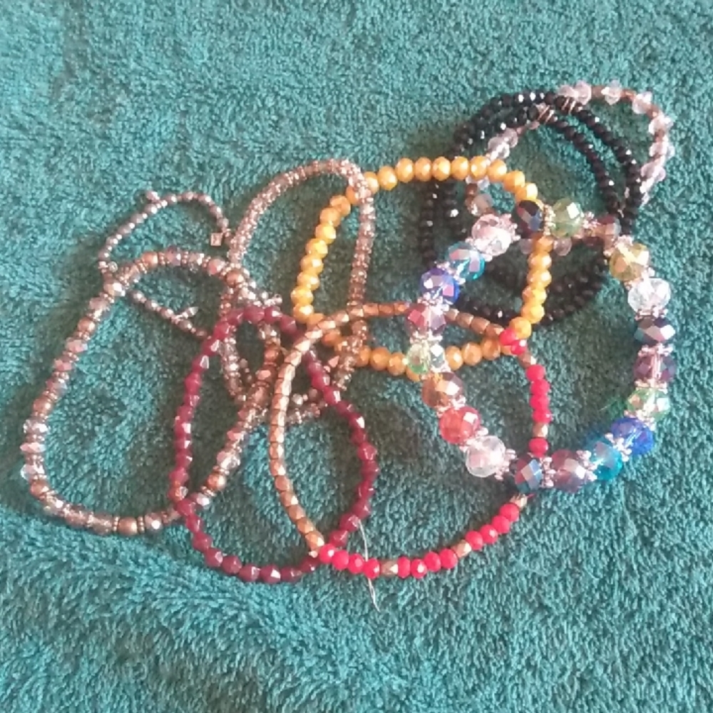 6/$20 Colorful Beaded Bracelets Set